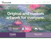 Tablet Screenshot of patronart.com